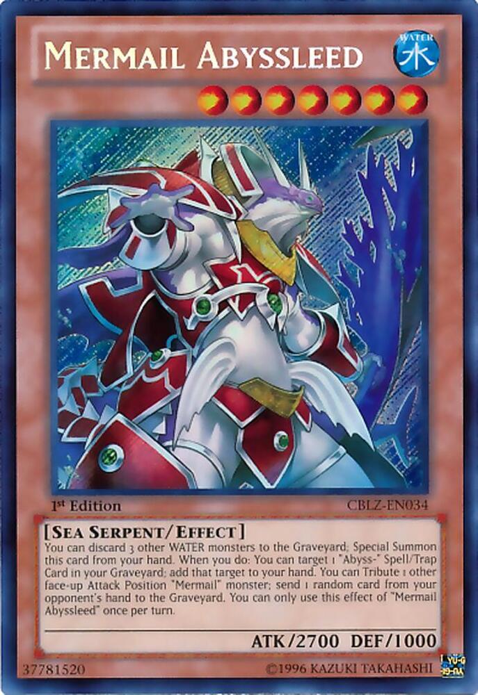 Mermail Abyssleed CBLZ-EN034 card from Cosmo Blazer