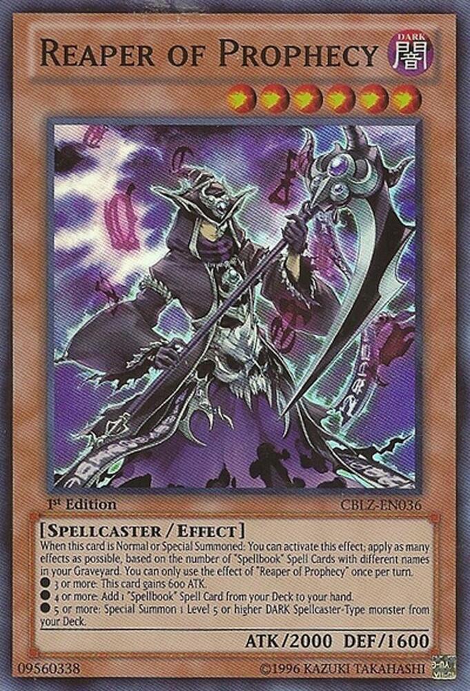 Reaper of Prophecy CBLZ-EN036 card from Cosmo Blazer