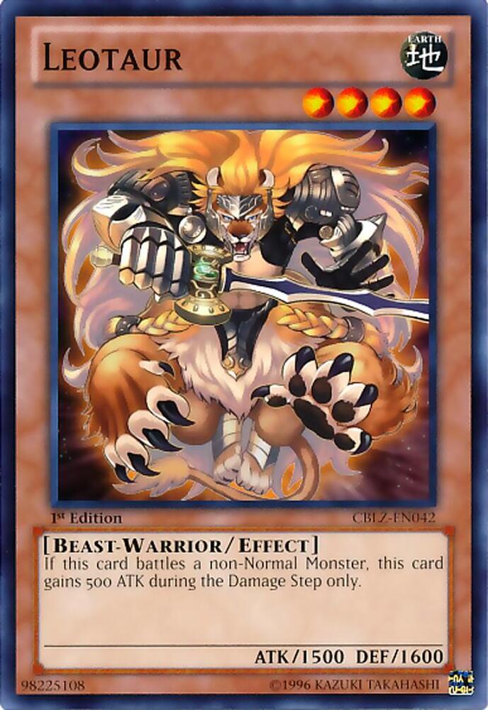 Leotaur CBLZ-EN042 card from Cosmo Blazer