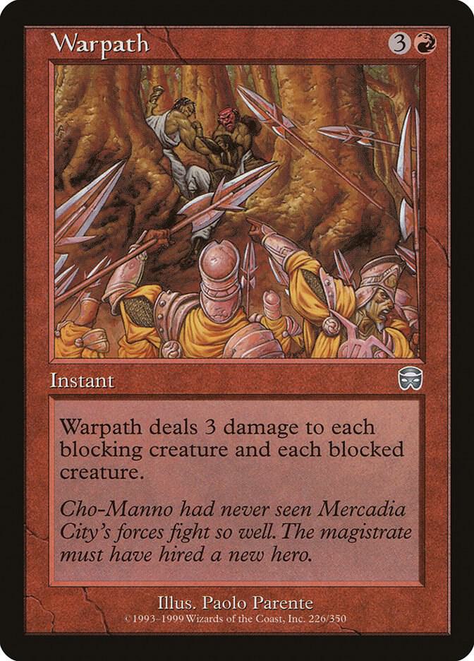 Warpath 226 card from Mercadian Masques