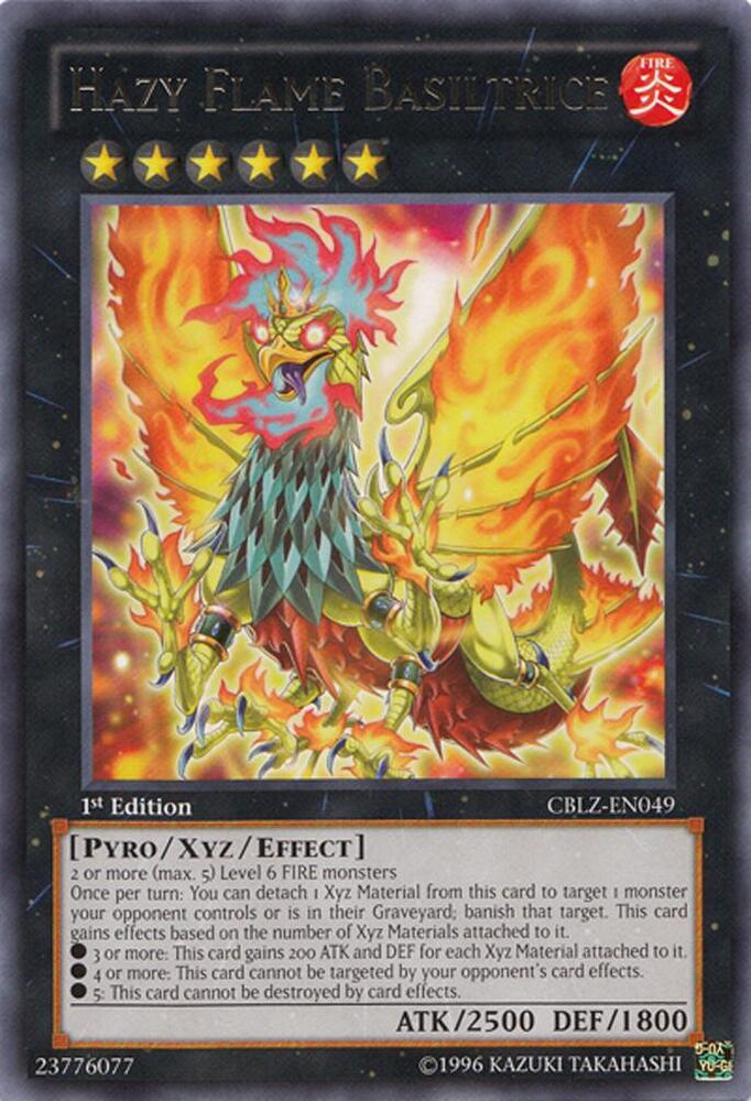 Hazy Flame Basiltrice CBLZ-EN049 card from Cosmo Blazer