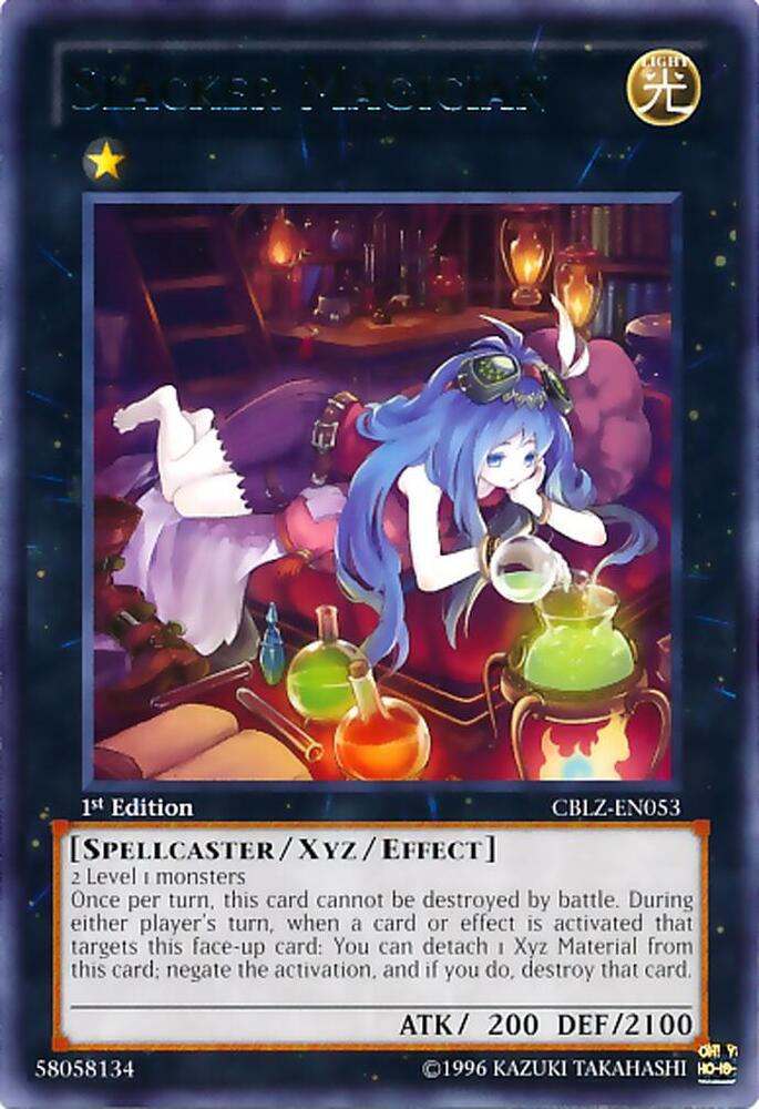 Slacker Magician CBLZ-EN053 card from Cosmo Blazer