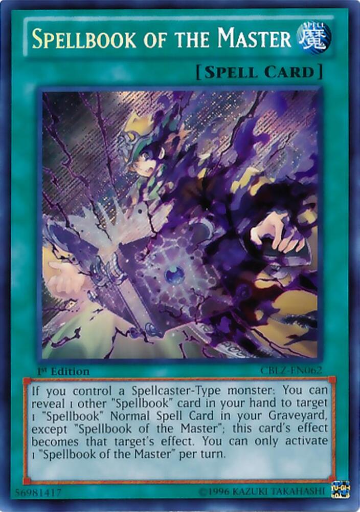 Spellbook of the Master CBLZ-EN062 card from Cosmo Blazer