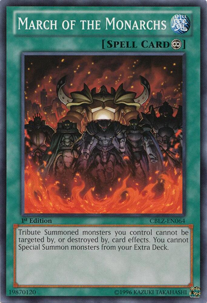 March of the Monarchs CBLZ-EN064 card from Cosmo Blazer