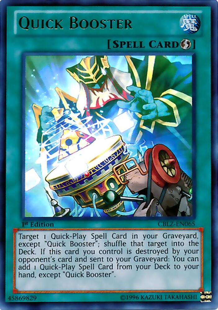 Quick Booster CBLZ-EN065 card from Cosmo Blazer