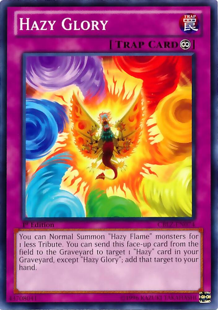Hazy Glory CBLZ-EN074 card from Cosmo Blazer