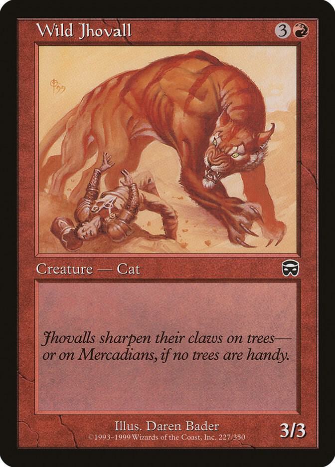 Wild Jhovall 227 card from Mercadian Masques