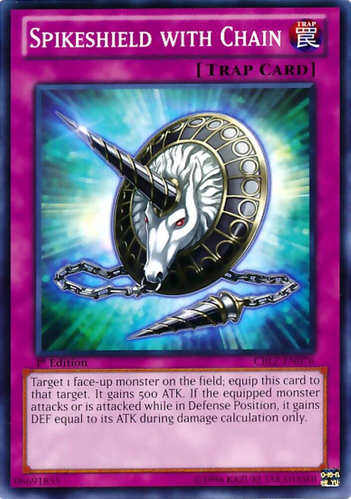 Spikeshield with Chain CBLZ-EN076 card from Cosmo Blazer
