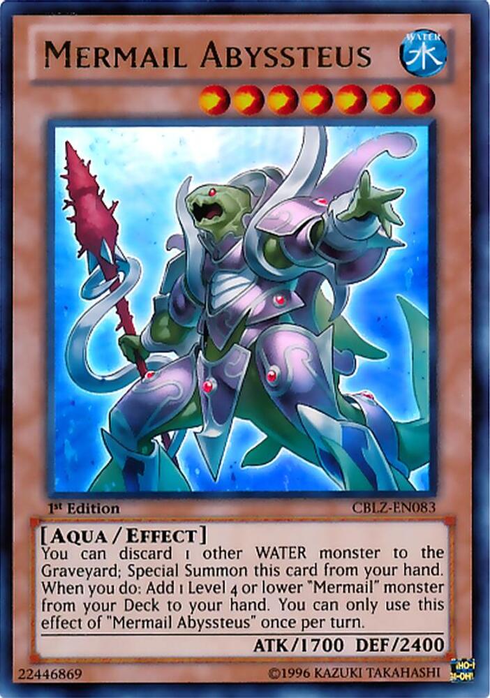 Mermail Abyssteus CBLZ-EN083 card from Cosmo Blazer