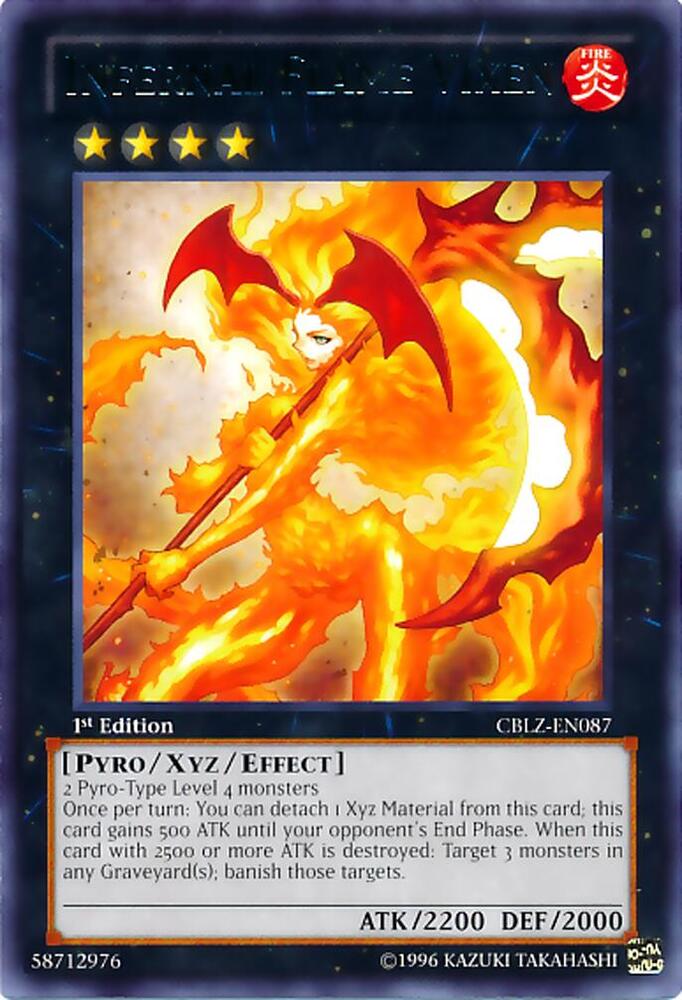 Infernal Flame Vixen CBLZ-EN087 card from Cosmo Blazer
