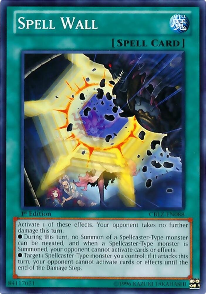 Spell Wall CBLZ-EN088 card from Cosmo Blazer