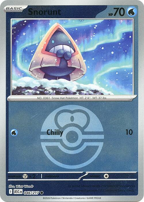 Snorunt (Love Ball) 046/217 card from ME: Ascended Heroes