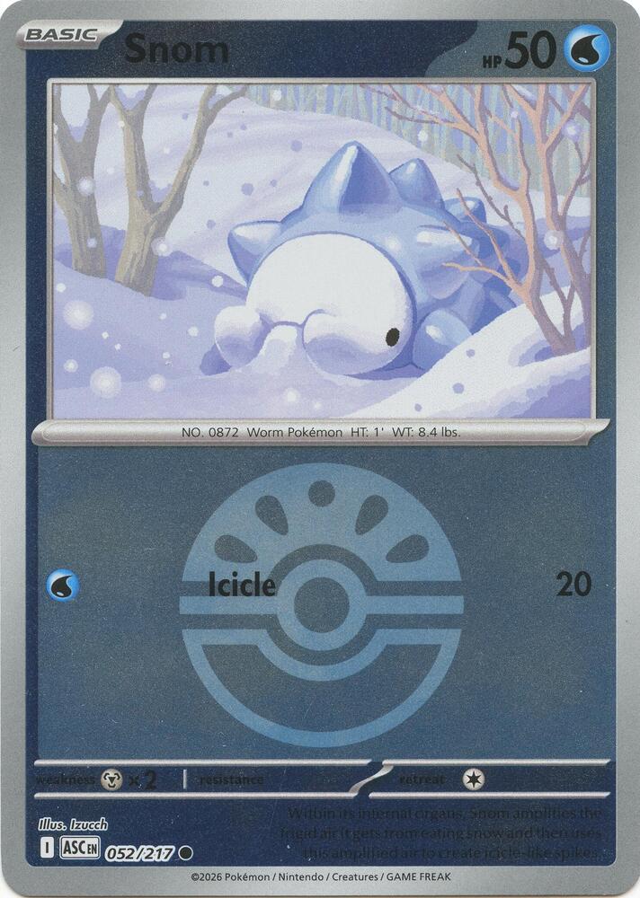 Snom (Friend Ball) 052/217 card from ME: Ascended Heroes