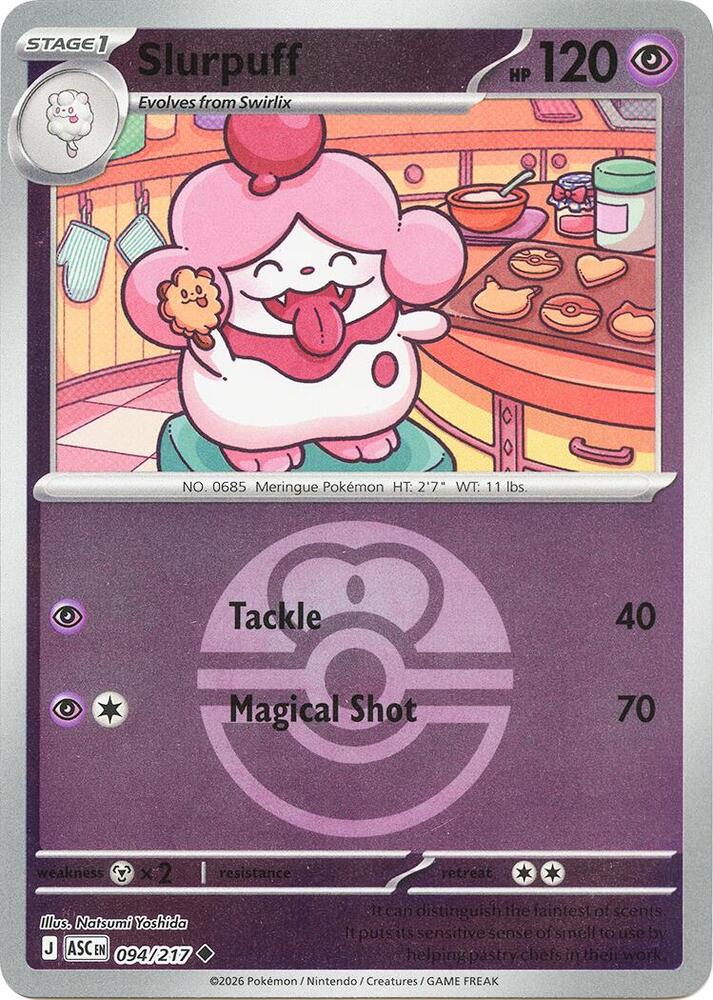 Slurpuff (Love Ball) 094/217 card from ME: Ascended Heroes