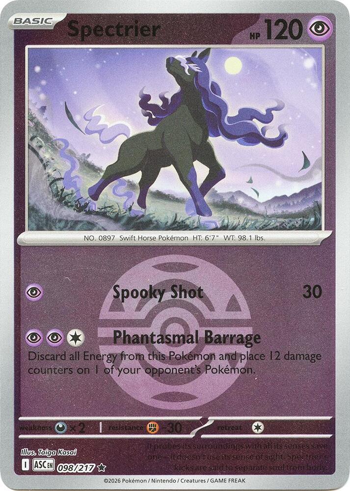 Spectrier (Dusk Ball) 098/217 card from ME: Ascended Heroes