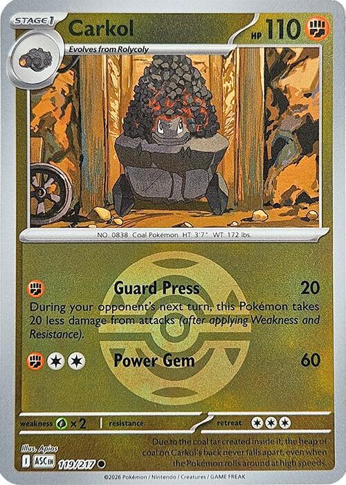 Carkol (Dusk Ball) 119/217 card from ME: Ascended Heroes