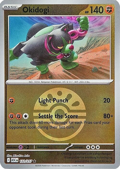 Okidogi (Friend Ball) 122/217 card from ME: Ascended Heroes