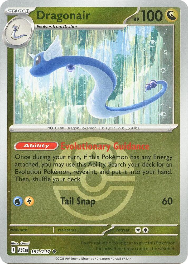 Dragonair (Love Ball) 151/217 card from ME: Ascended Heroes