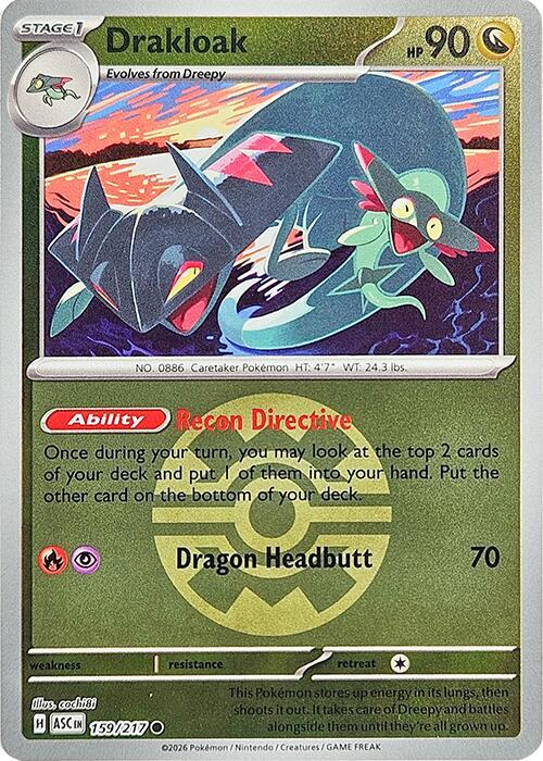 Drakloak (Quick Ball) 159/217 card from ME: Ascended Heroes