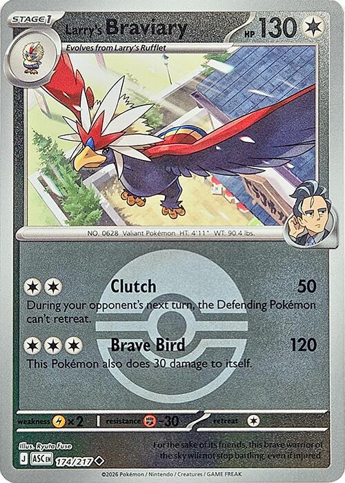 Larry's Braviary (Poke Ball) 174/217 card from ME: Ascended Heroes