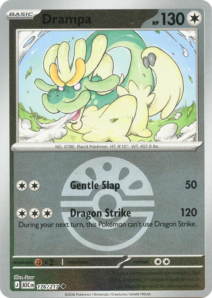 Drampa (Friend Ball) 176/217 card from ME: Ascended Heroes
