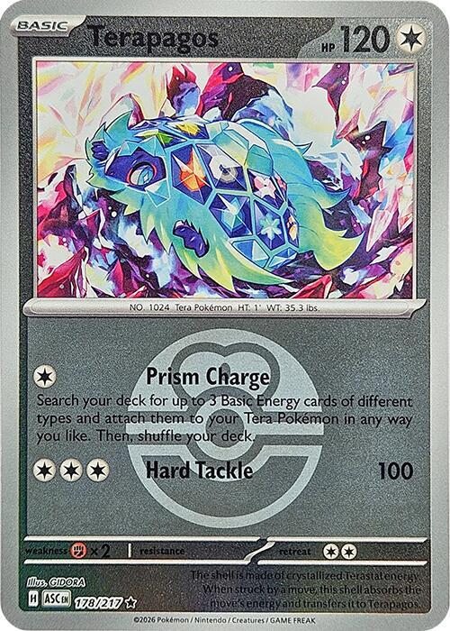 Terapagos (Love Ball) 178/217 card from ME: Ascended Heroes