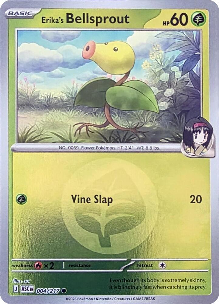 Erika's Bellsprout (Energy Symbol Pattern) 004/217 card from ME: Ascended Heroes