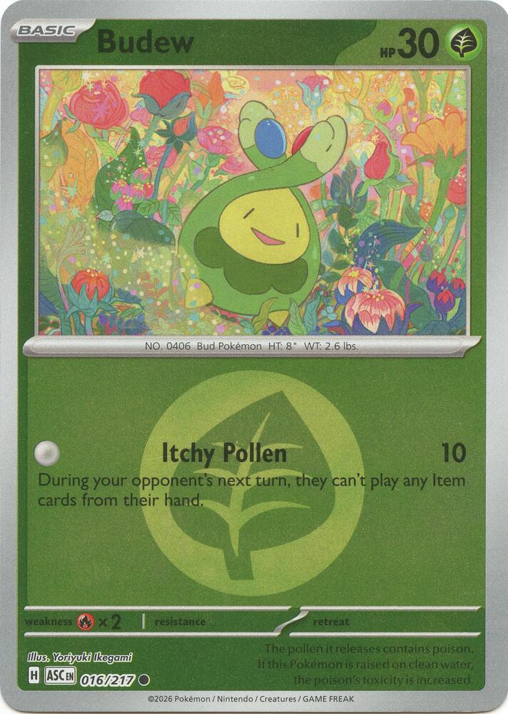 Budew (Energy Symbol Pattern) 016/217 card from ME: Ascended Heroes