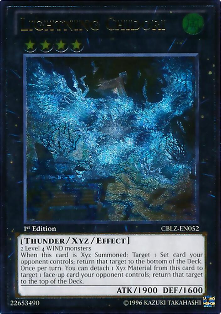 Lightning Chidori (UTR) CBLZ-EN052 card from Cosmo Blazer