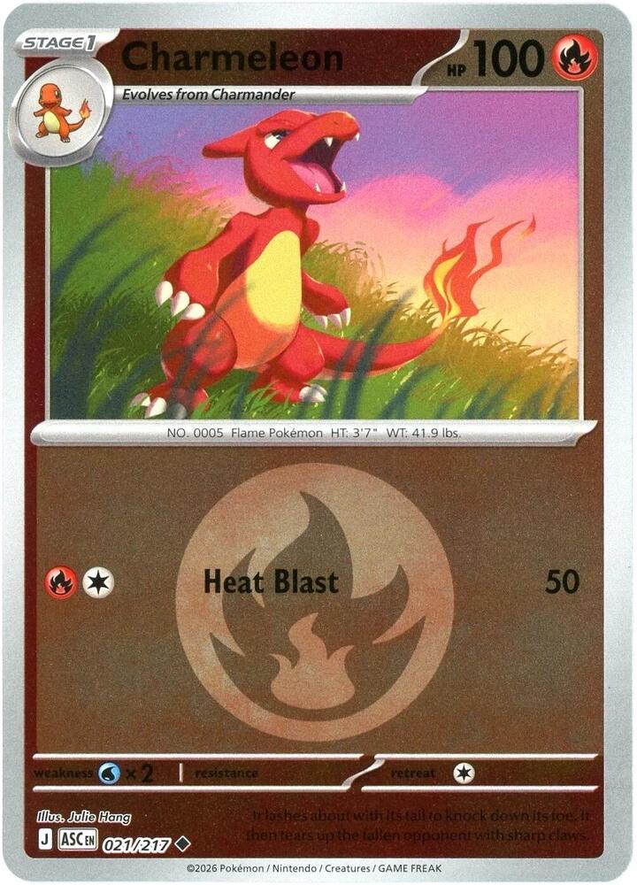 Charmeleon (Energy Symbol Pattern) 021/217 card from ME: Ascended Heroes