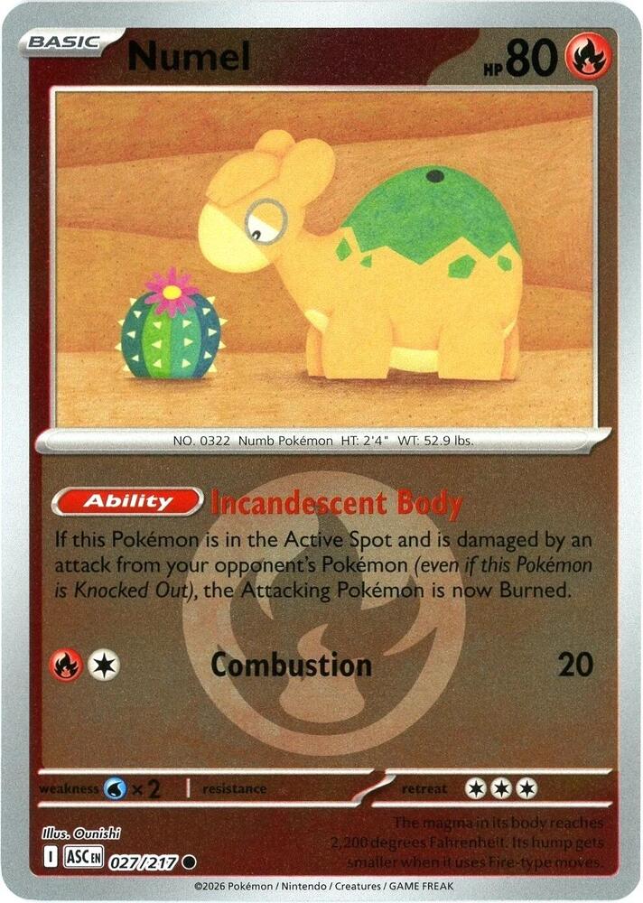 Numel (Energy Symbol Pattern) 027/217 card from ME: Ascended Heroes