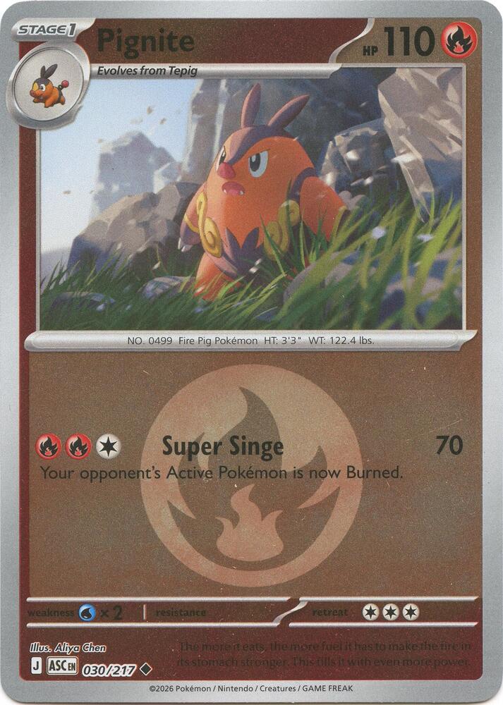 Pignite (Energy Symbol Pattern) 030/217 card from ME: Ascended Heroes