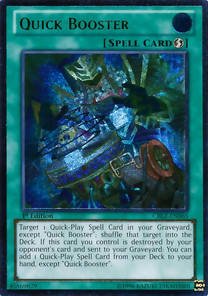 Quick Booster (UTR) CBLZ-EN065 card from Cosmo Blazer