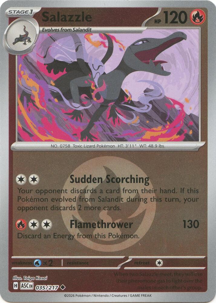 Salazzle (Energy Symbol Pattern) 035/217 card from ME: Ascended Heroes
