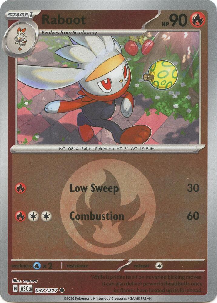 Raboot (Energy Symbol Pattern) 037/217 card from ME: Ascended Heroes