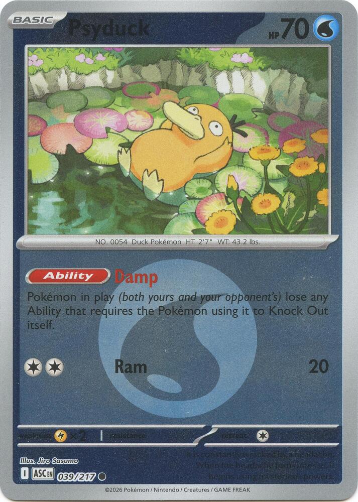 Psyduck (Energy Symbol Pattern) 039/217 card from ME: Ascended Heroes