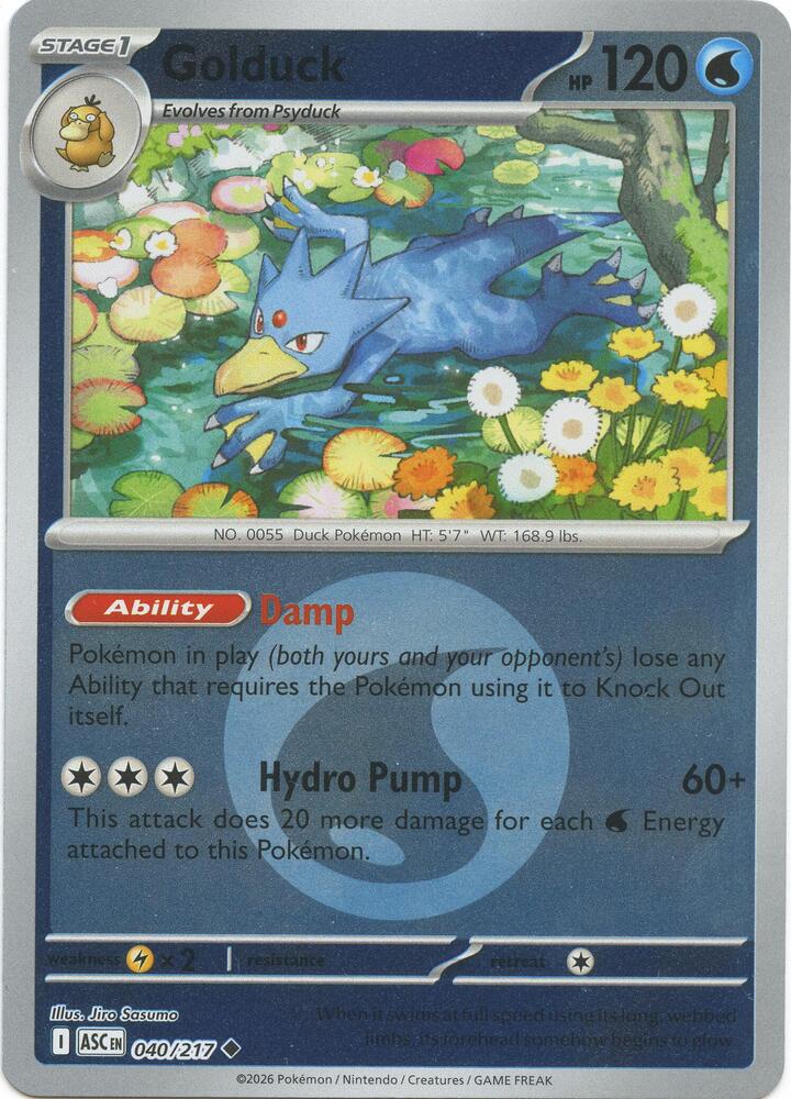 Golduck (Energy Symbol Pattern) 040/217 card from ME: Ascended Heroes