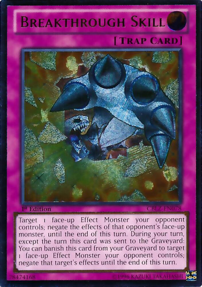 Breakthrough Skill (UTR) CBLZ-EN078 card from Cosmo Blazer