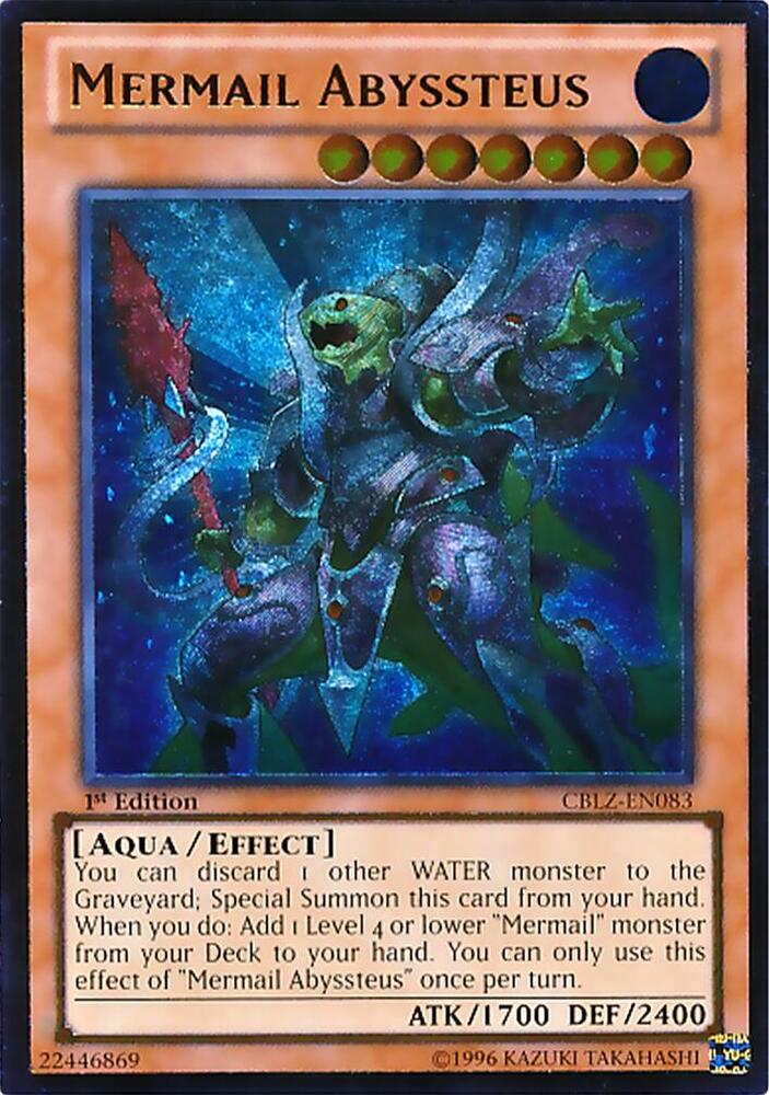 Mermail Abyssteus (UTR) CBLZ-EN083 card from Cosmo Blazer