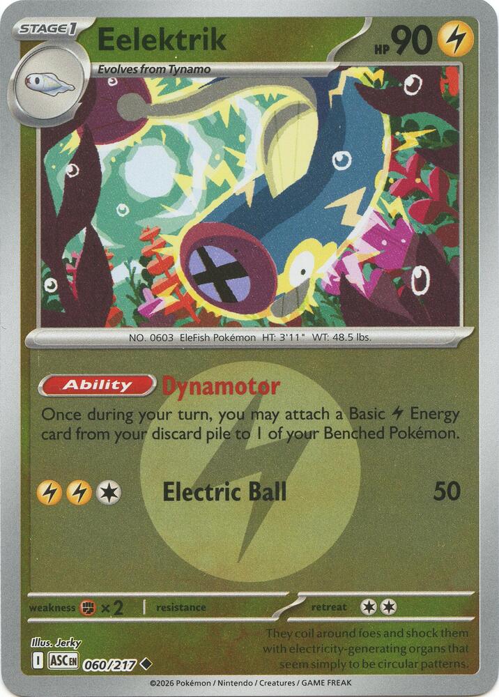 Eelektrik (Energy Symbol Pattern) 060/217 card from ME: Ascended Heroes