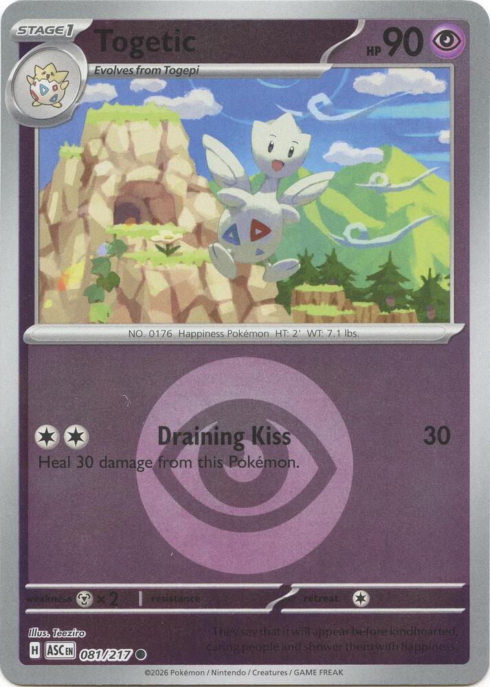Togetic (Energy Symbol Pattern) 081/217 card from ME: Ascended Heroes