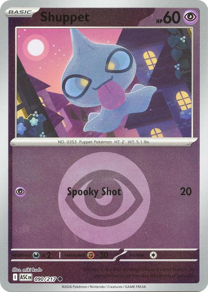 Shuppet (Energy Symbol Pattern) 090/217 card from ME: Ascended Heroes