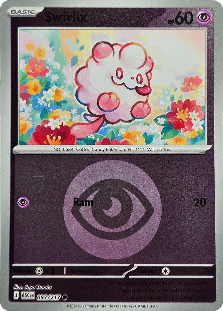 Swirlix (Energy Symbol Pattern) 093/217 card from ME: Ascended Heroes