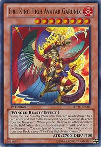 Fire King High Avatar Garunix SDOK-EN001 card from Structure Deck: Onslaught of the Fire Kings