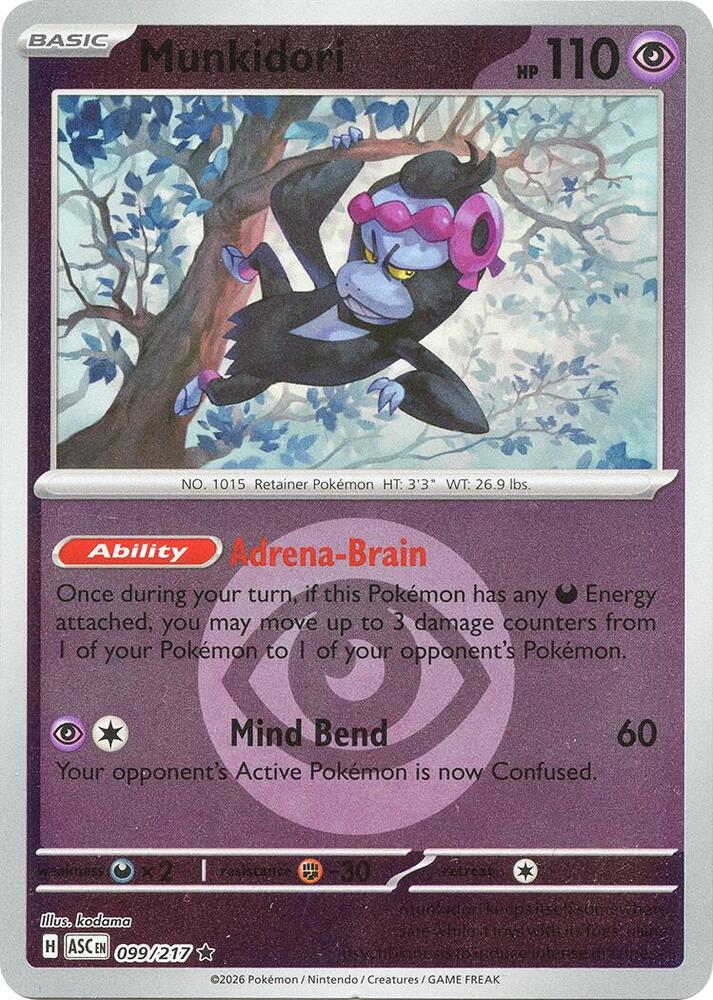 Munkidori (Energy Symbol Pattern) 099/217 card from ME: Ascended Heroes
