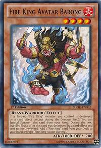 Fire King Avatar Barong SDOK-EN002 card from Structure Deck: Onslaught of the Fire Kings