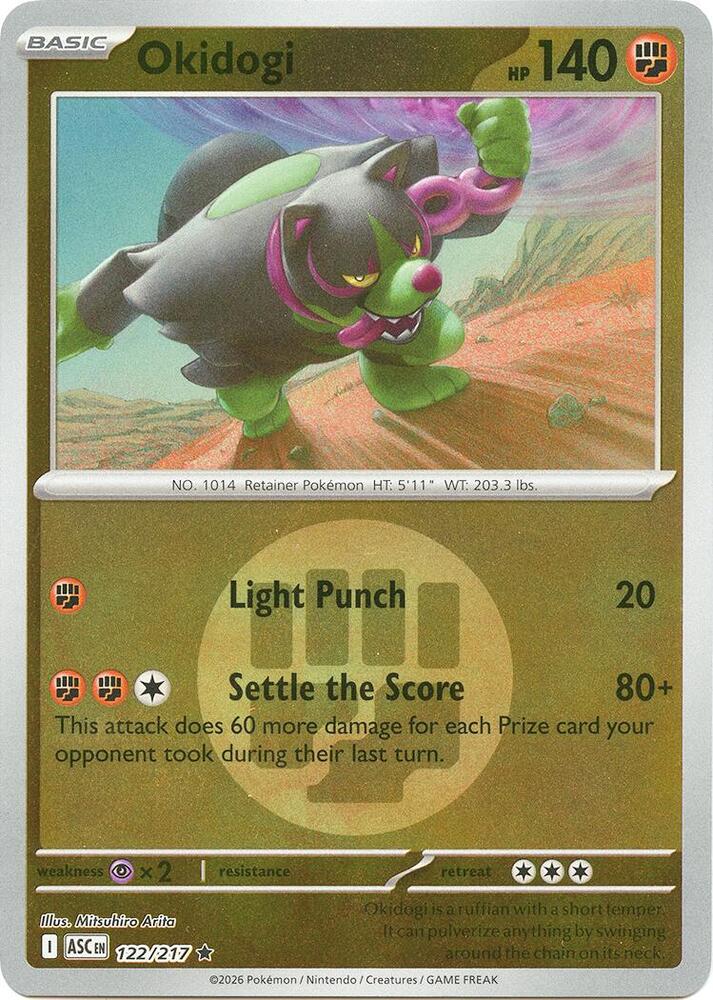 Okidogi (Energy Symbol Pattern) 122/217 card from ME: Ascended Heroes