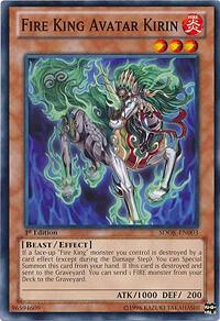 Fire King Avatar Kirin SDOK-EN003 card from Structure Deck: Onslaught of the Fire Kings