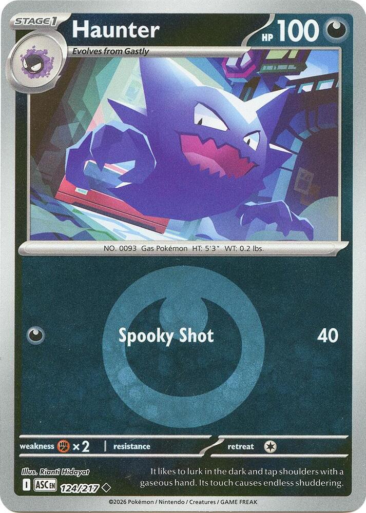 Haunter (Energy Symbol Pattern) 124/217 card from ME: Ascended Heroes