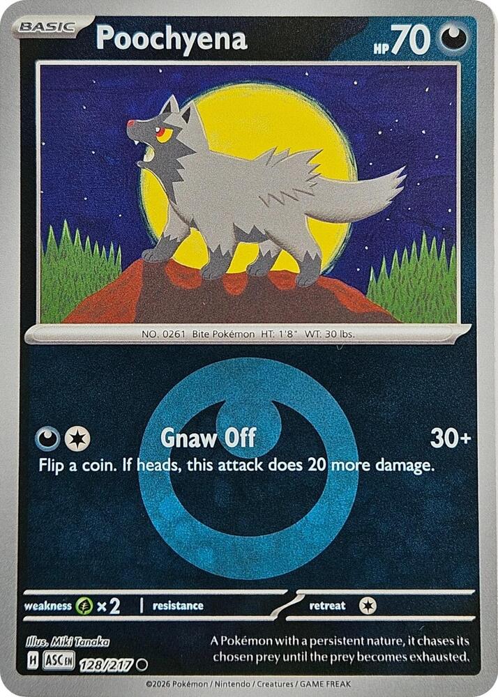Poochyena (Energy Symbol Pattern) 128/217 card from ME: Ascended Heroes